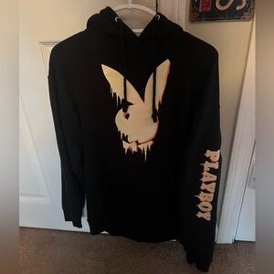 Black playboy hoodie